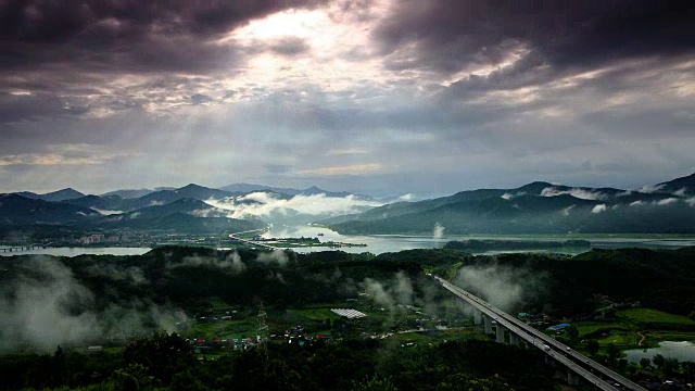 南阳州素花屋墓地的景观视频素材