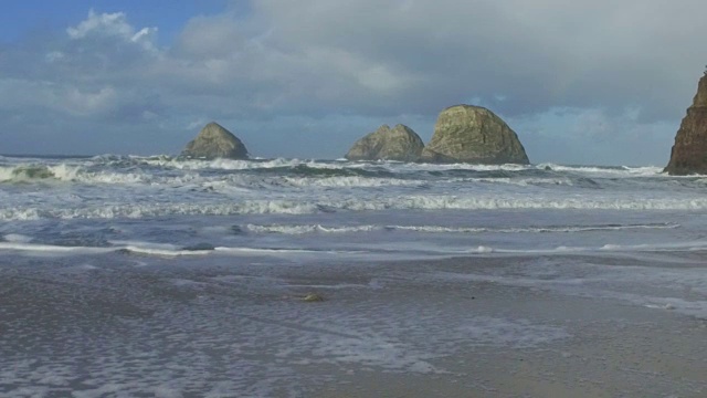 海浪撞视频素材