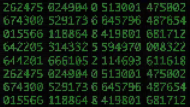 循环数字数据序列的数字视频素材