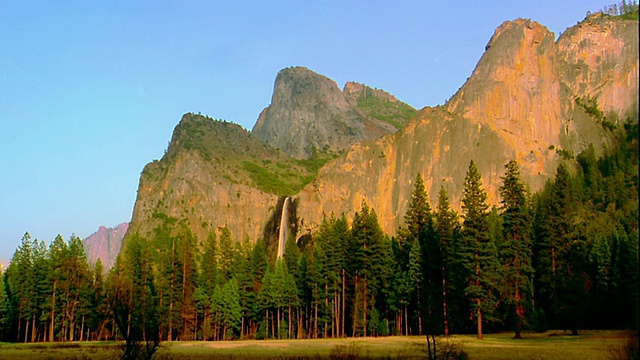 从El Capitan到Bridalveil Falls / Yosemite国家公园，加利福尼亚视频素材