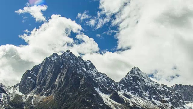 山的时间流逝视频素材