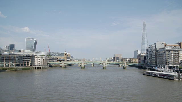 英国伦敦，Day的Thames & City视频素材