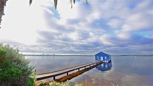 Crawley Edge Boatshed，珀斯，西澳大利亚，澳大利亚视频素材