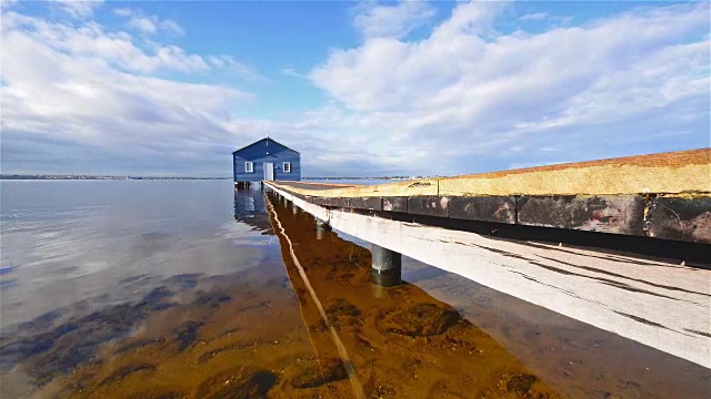 Crawley Edge Boatshed，珀斯，西澳大利亚，澳大利亚视频素材