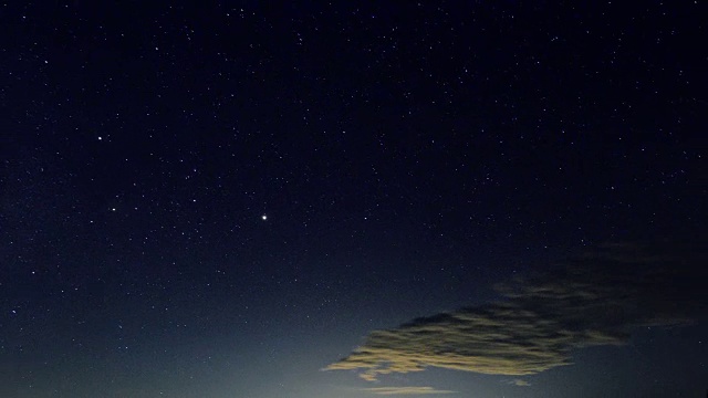 4K延时:夜空中移动的星星视频素材