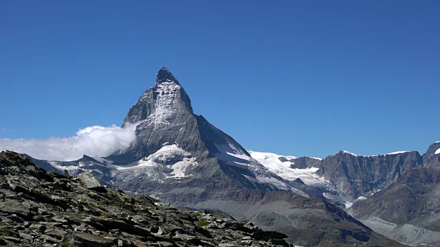 马特洪峰，戈内格拉特的风景。视频素材