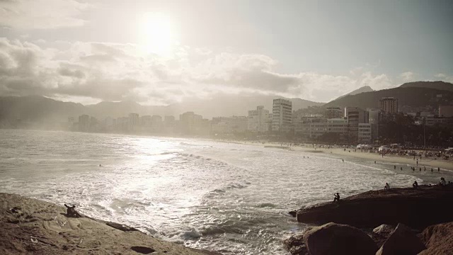 里约热内卢de Janeiro - Ipanema海滩视频素材