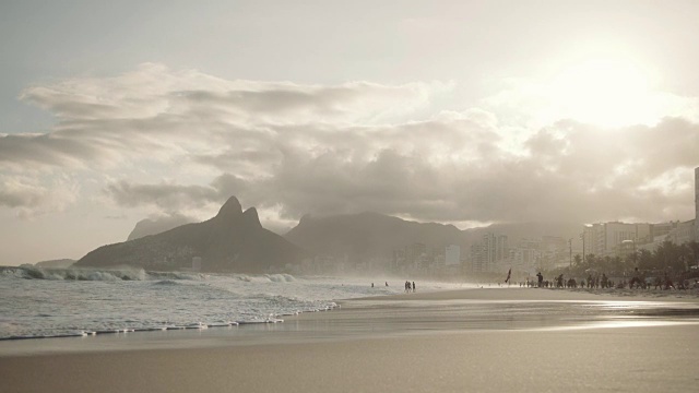 里约热内卢de Janeiro - Ipanema海滩视频素材