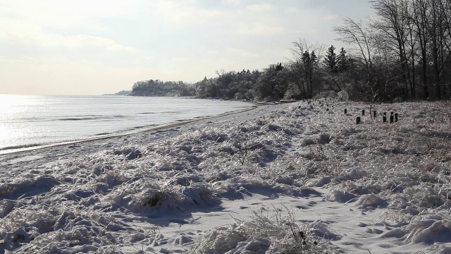 冰雪风暴之后视频素材