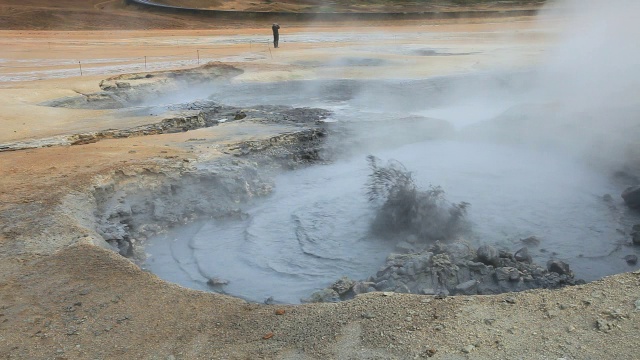 泡沫泥浆池视频素材