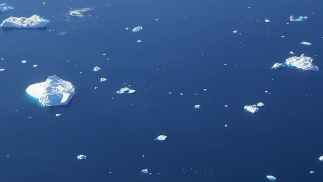 “沿海的冰山,格陵兰岛”视频素材