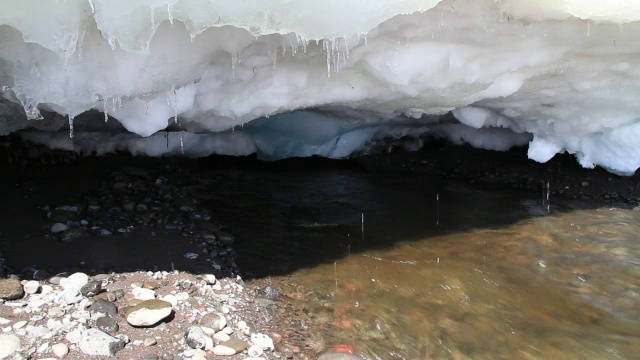 格陵兰岛冰川融水视频素材