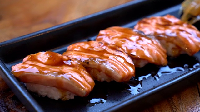 混合寿司-日式料理风格视频素材