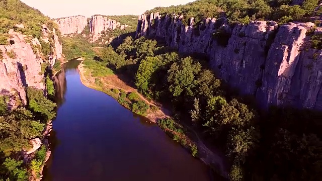 飞越法国Ardèche地区视频素材