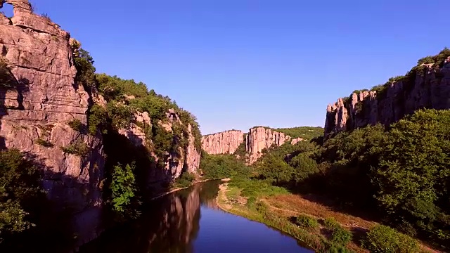 飞越法国Ardèche地区视频素材