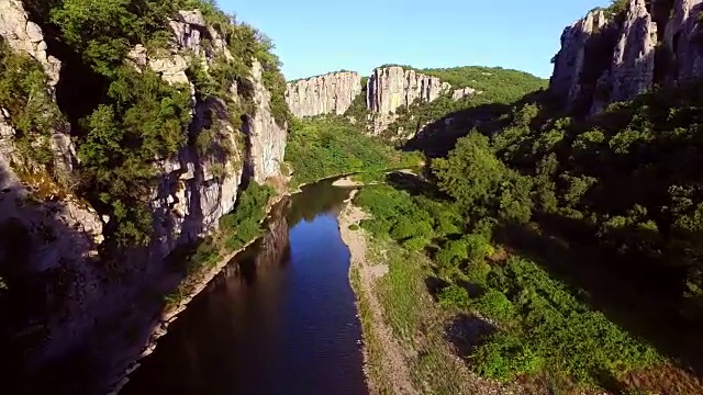 飞越法国Ardèche地区视频素材