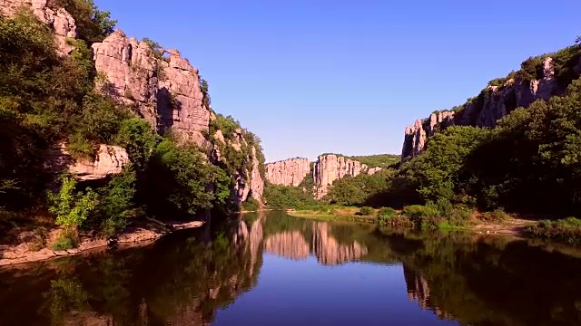 飞越法国Ardèche地区视频素材