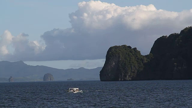 菲律宾、巴拉望岛、爱妮岛、巴库特群岛视频素材