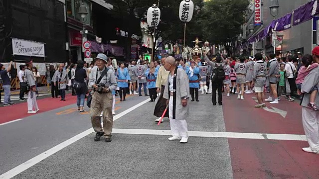 涩谷神越游行视频素材