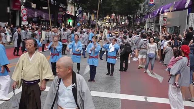 涩谷神越游行视频素材