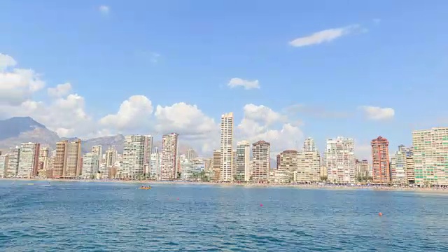 Benidorm Hyperlapse海滩视频素材