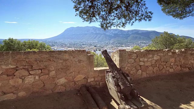 从Denia´s城堡的时间流逝视图视频素材