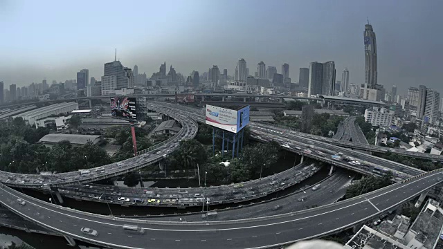 曼谷，高速公路，泰国视频素材