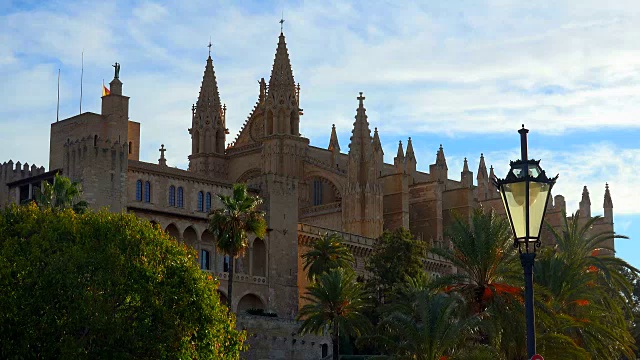 La Almudaina的皇家宫殿，Palma de Mallorca视频素材