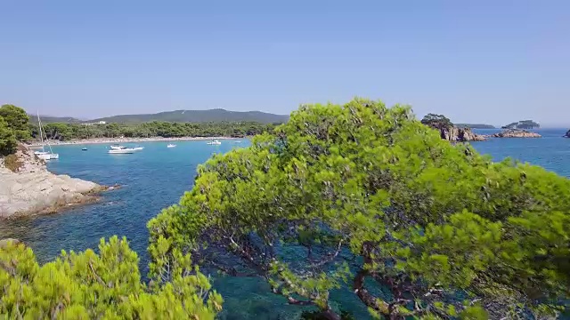 法国，蔚蓝海岸，雷贝角鸟瞰图视频素材