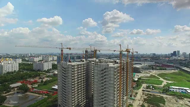 建筑工地鸟瞰图视频素材