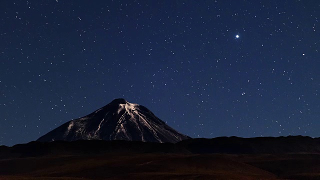 星星上面火山视频素材