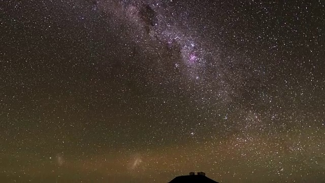 阿塔卡马沙漠的星空(倾斜)视频素材