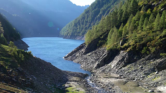 阿尔卑斯山的高山湖视频素材