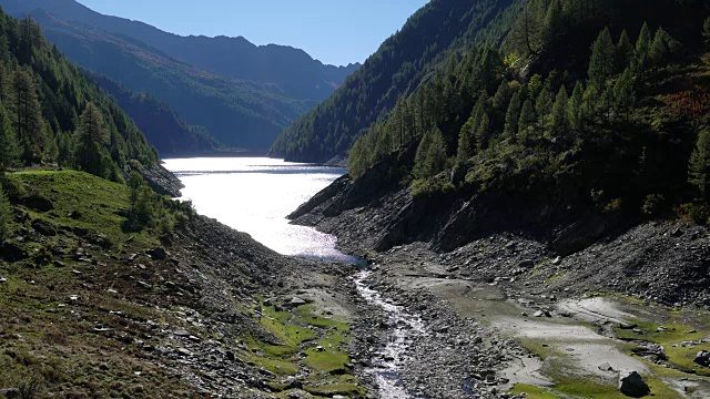 阿尔卑斯山的高山湖视频素材