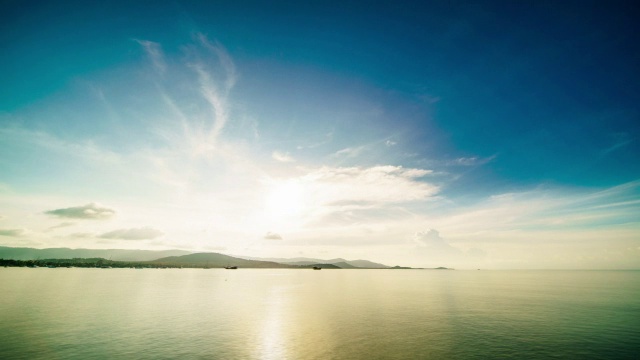 海上日落视频素材