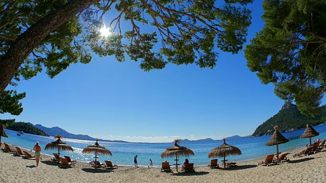 Cala Pi de la Posada, Formentor，马略卡岛视频素材