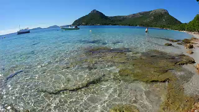 Cala Pi de la Posada, Formentor，马略卡岛视频素材