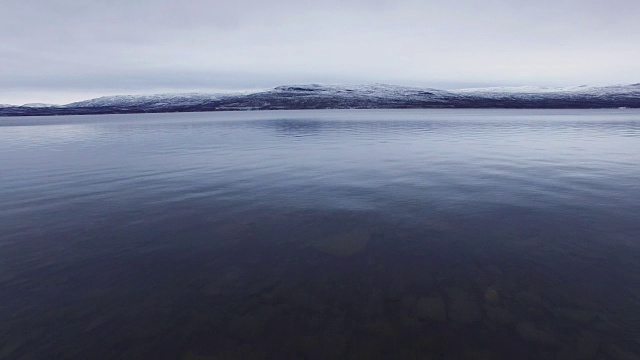 鸟瞰图Kilpisjärvi，拉普兰，芬兰视频素材