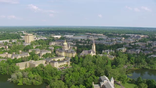 圣母大学/圣母大学，圣约瑟夫县，印第安纳州，美国视频素材