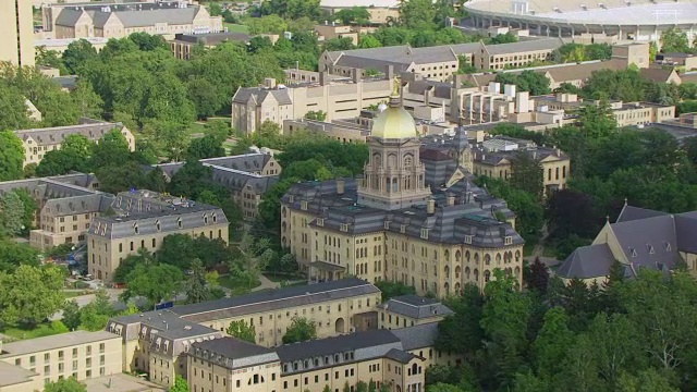 圣母大学/圣母大学，圣约瑟夫县，印第安纳州，美国视频素材