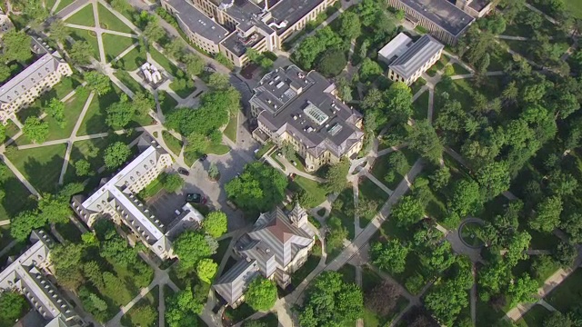 圣母大学/圣母大学，圣约瑟夫县，印第安纳州，美国视频素材