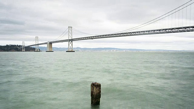 海湾大桥和奥克兰4K时间流逝视频素材