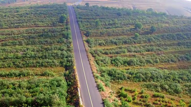 空中草原公路视频素材