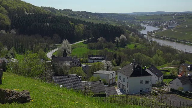 Rehlingen，上摩泽尔河流域，德国视频素材