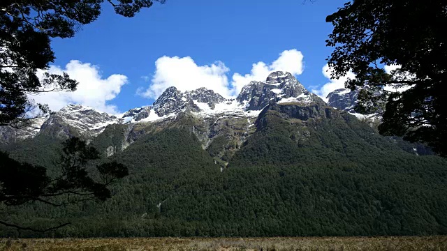 新西兰峡湾山脉视频素材