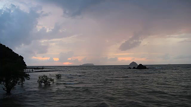 暴风雨来临前的海景视频素材