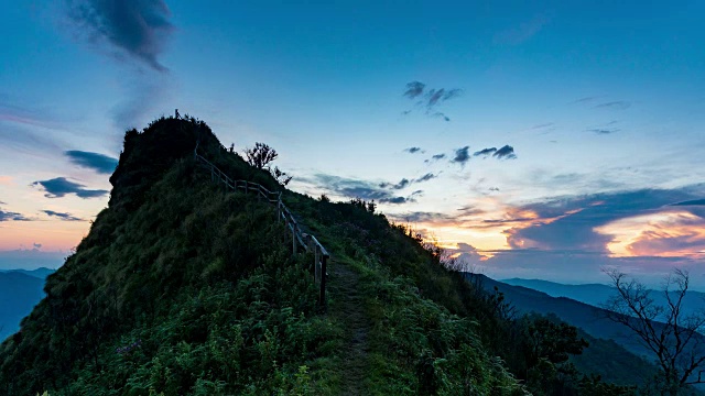 泰国清莱省北部的延时山视频素材