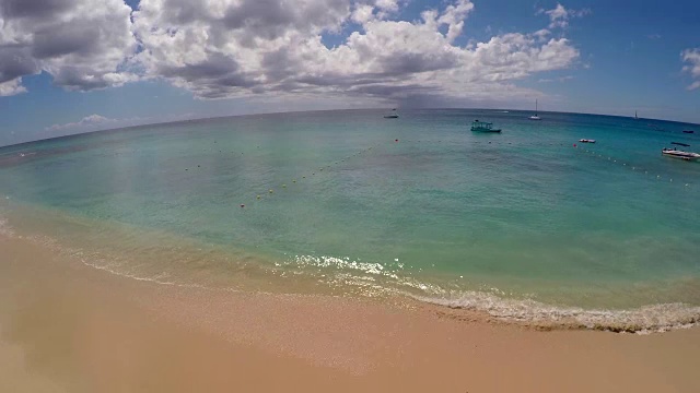 海景/巴巴多斯，加勒比海视频素材