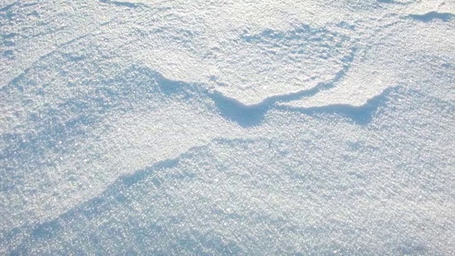 黎明时分的雪的特写视频素材