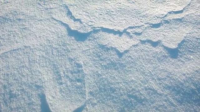 黎明时分的雪的特写视频素材